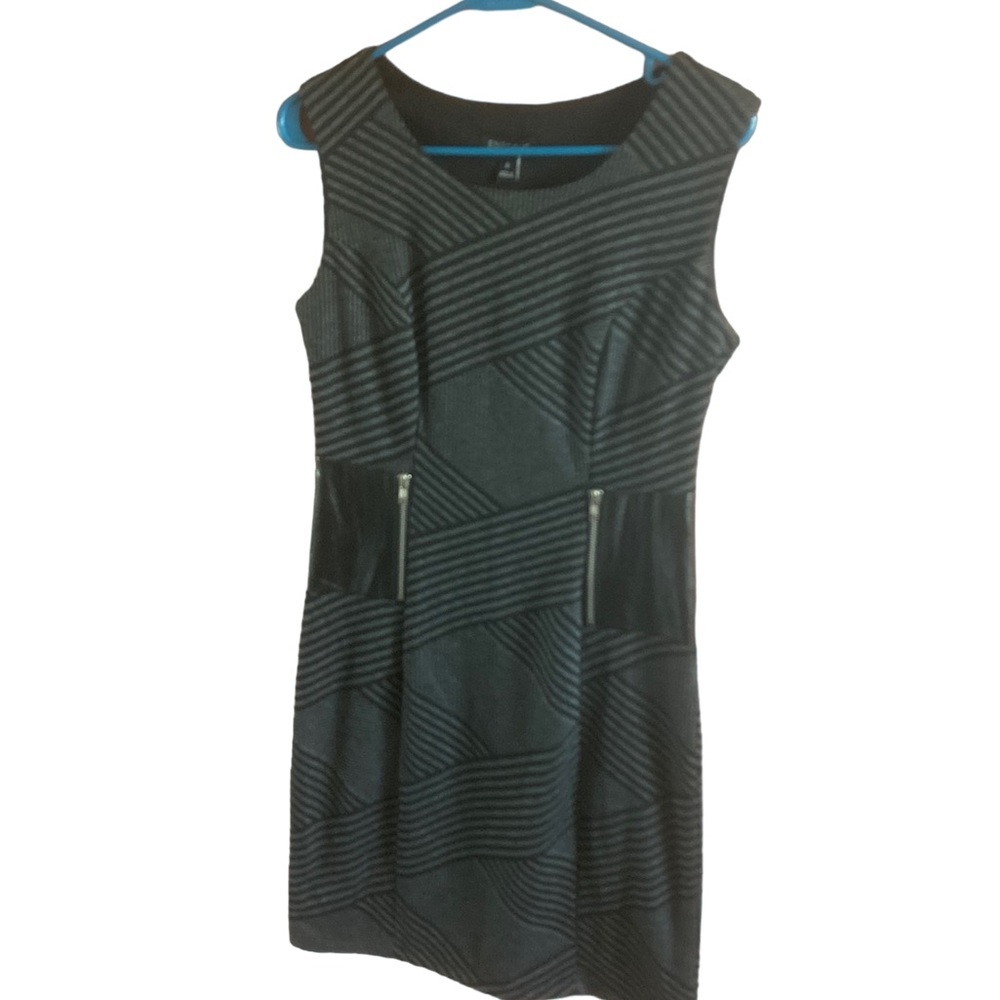 Black Striped Dress Size 6 New with Tags